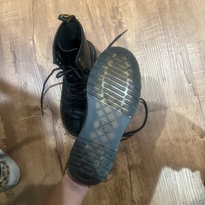 Dr. Martens Zavala Black Leather Boots